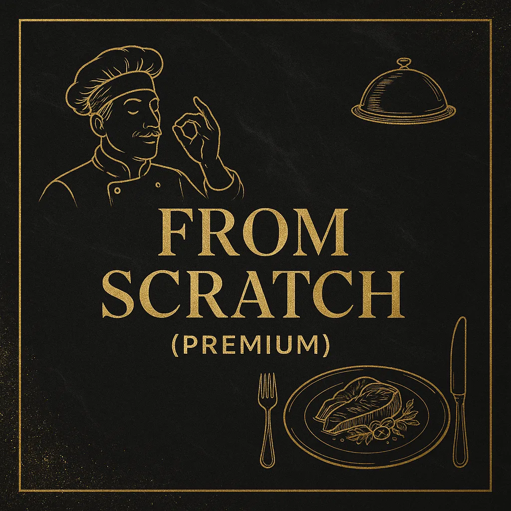 From scratch premium catering menu